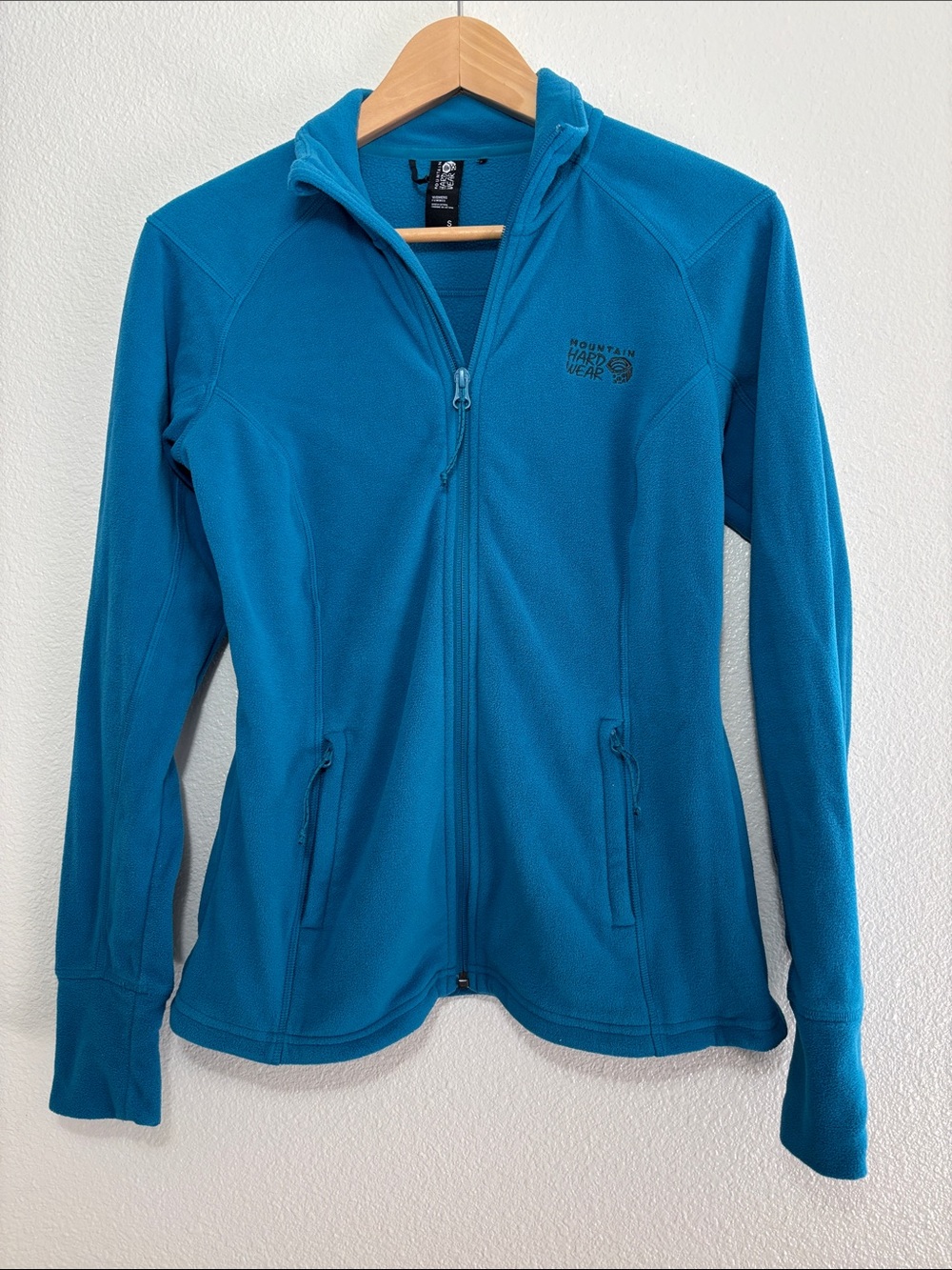 Mountain Hardwear Bright Blue Full Zip Fleece Jacket Size S | Gorpcore | Outdoor